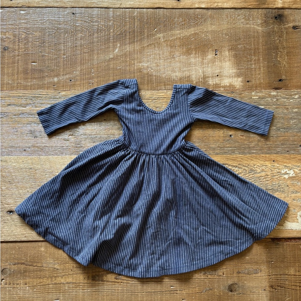 Alice + Ames Striped Blue Kids Dress